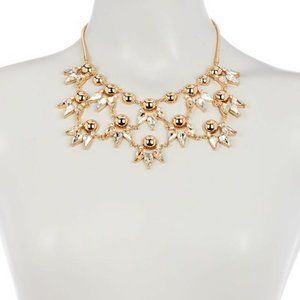 TRINA TURK Stone Dome Drama Necklace GOLD PL/ LT